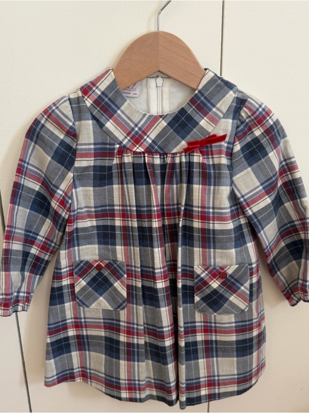 Paz Rodriguez Plaid girls Dress (24m)